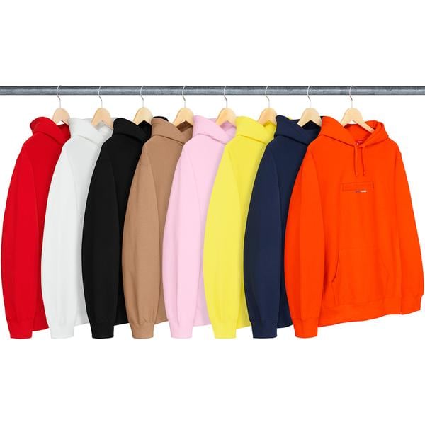 Supreme Embossed Logo Hooded Sweatshirt released during spring summer 18 season