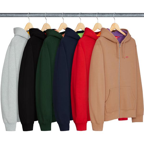 Supreme Contrast Zip Up Hooded Sweatshirt for spring summer 18 season