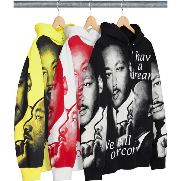 Supreme MLK Hooded Sweatshirt for spring summer 18 season