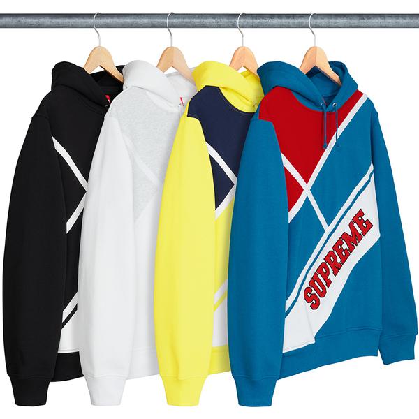 Supreme Diagonal Hooded Sweatshirt releasing on Week 2 for spring summer 18