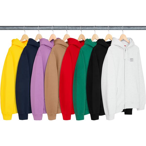 Details on World Famous Zip Up Hooded Sweatshirt from spring summer 2018 (Price is $148)