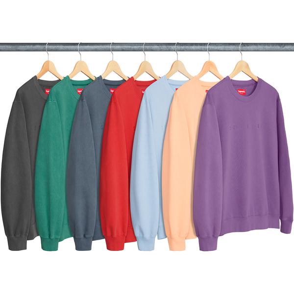 Supreme Overdyed Crewneck Sweatshirt for spring summer 18 season