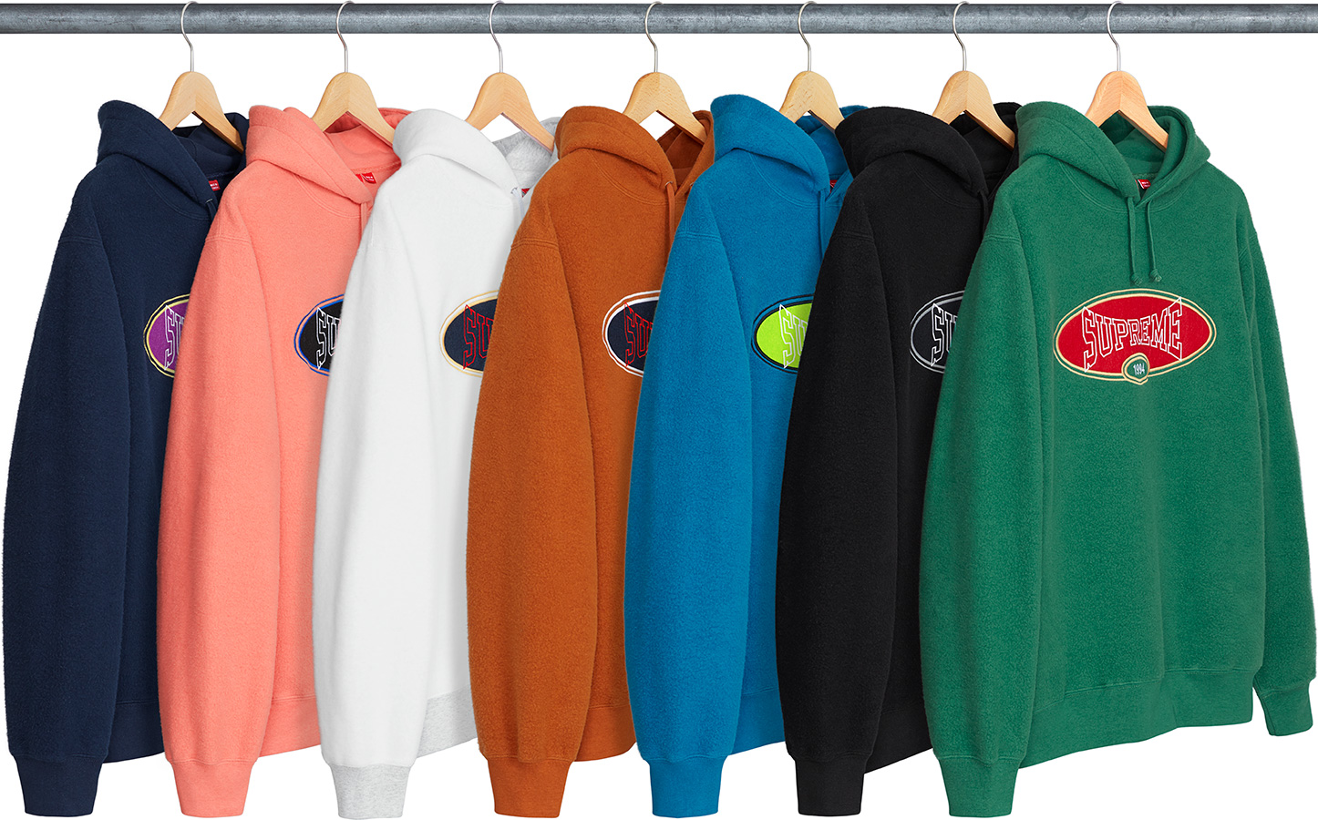 supreme reverse fleece hooded sweatshirt