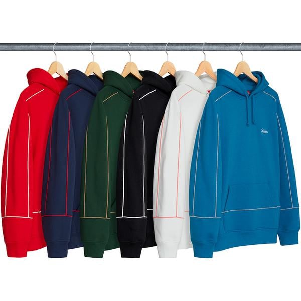 Supreme Piping Hooded Sweatshirt for spring summer 18 season