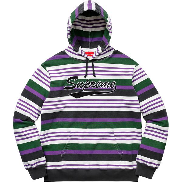 Details on Striped Hooded Sweatshirt None from spring summer 2018 (Price is $148)
