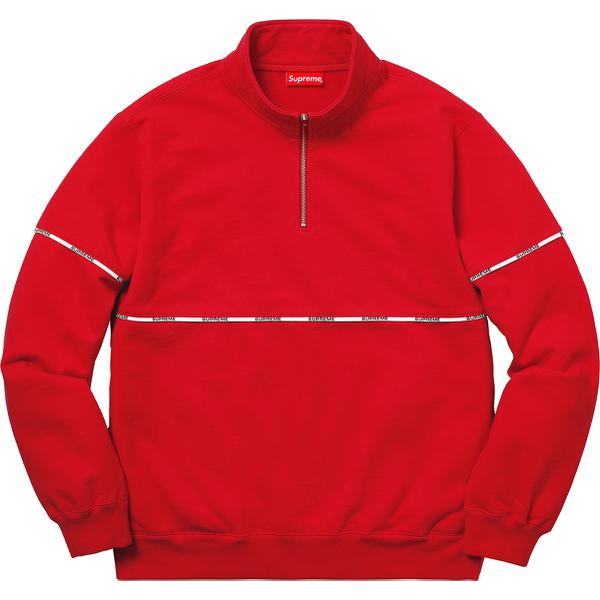 Supreme Logo Piping Half Zip Sweatshirt (SS18) - $148