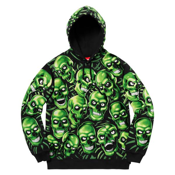 Details on Skull Pile Hooded Sweartshirt None from spring summer 2018 (Price is $188)