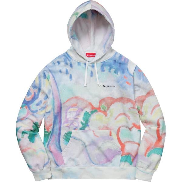 Supreme Landscape Hooded Sweatshirt for spring summer 18 season