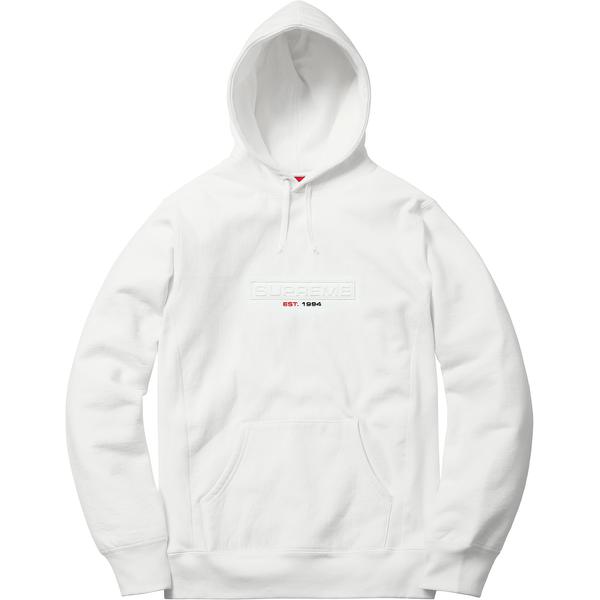 Details on Embossed Logo Hooded Sweatshirt None from spring summer
                                                    2018 (Price is $158)