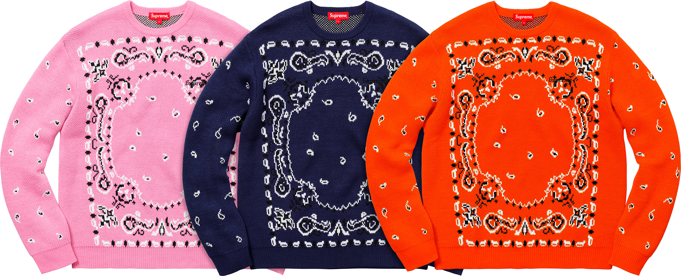 Bandana Sweater - spring summer 2018 - Supreme