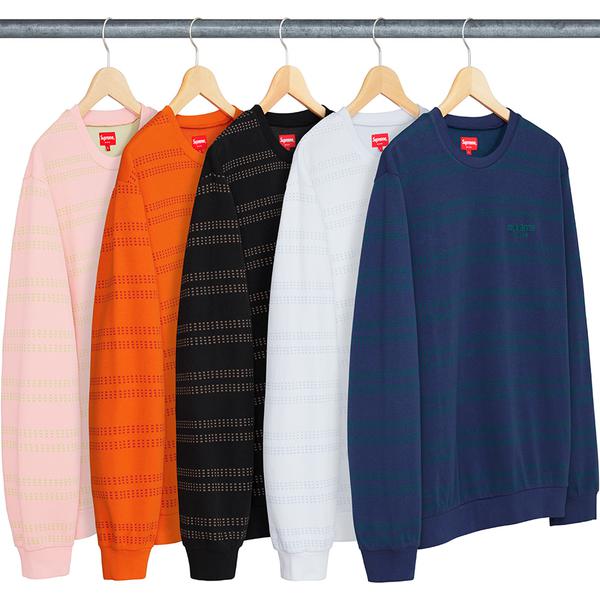 Details on Dash Stripe Crewneck from spring summer
                                            2018 (Price is $118)