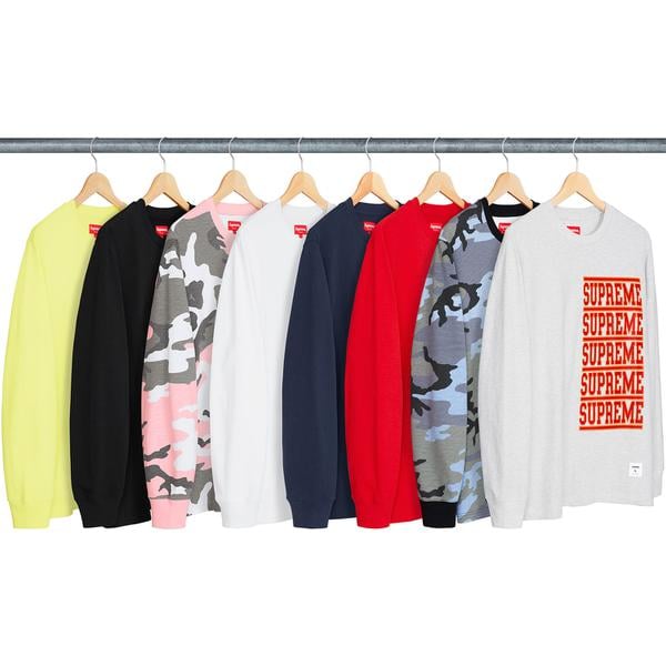Supreme Stacked L S Top releasing on Week 2 for spring summer 18