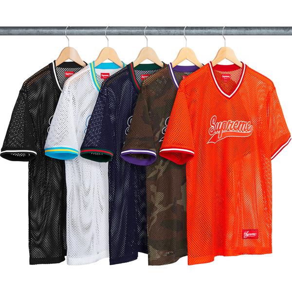 Supreme Mesh Baseball Top releasing on Week 19 for spring summer 2018