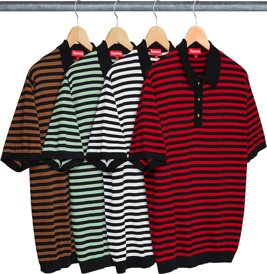 Striped Knit Polo - spring summer 2018 - Supreme