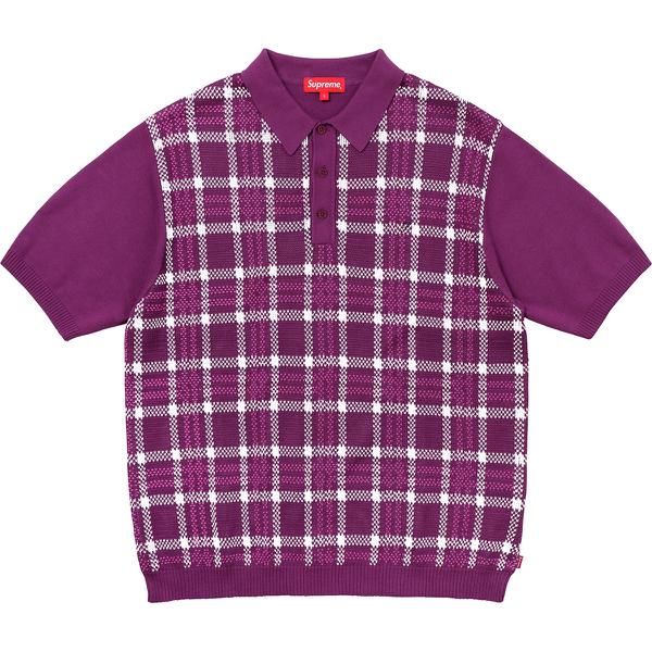 Details on Plaid Knit Polo None from spring summer 2018 (Price is $138)