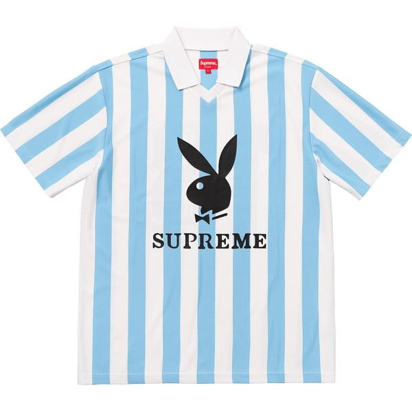 Details on Supreme Playboy© Soccer Jersey None from spring summer
                                                    2018 (Price is $118)