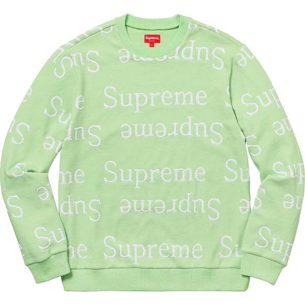 Supreme Jacquard Logo Crewneck (SS18) - $118