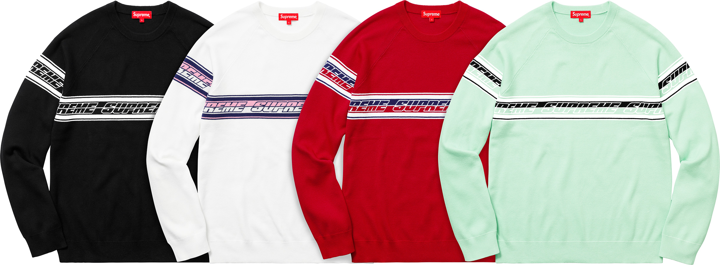 Striped Raglan Sweater - spring summer 2018 - Supreme