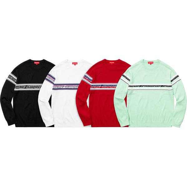 Supreme Striped Raglan Sweater for spring summer 18 season
