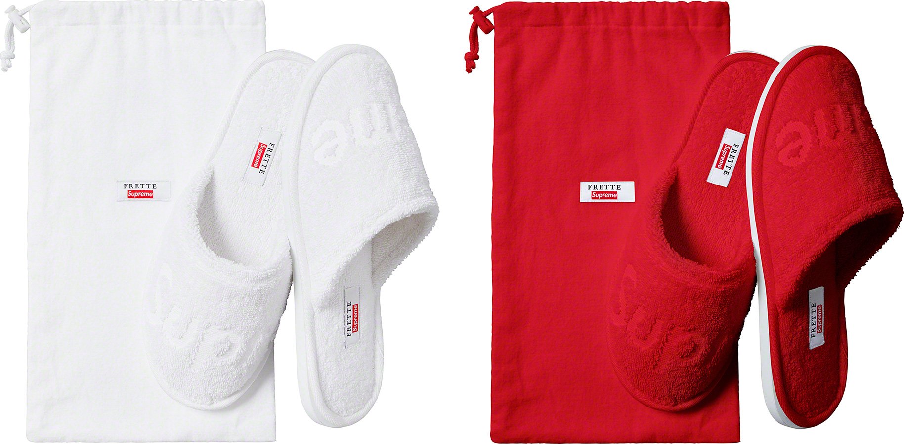 supreme slippers white