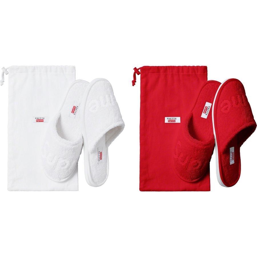 Supreme Supreme Frette Slippers released during spring summer 19 season