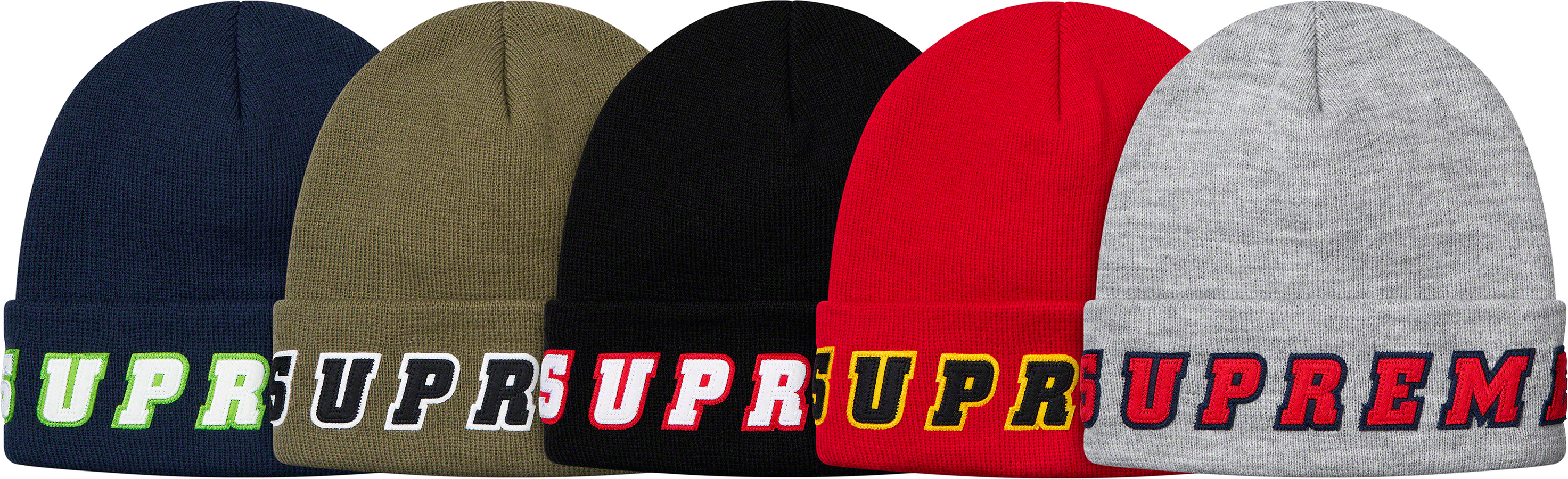 Supreme Felt Logo Beanie - Red Hats, Accessories - WSPME65753