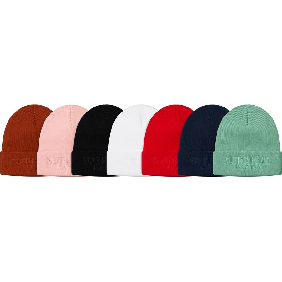 Supreme Tonal Logo Beanie releasing on Week 2 for spring summer 2019