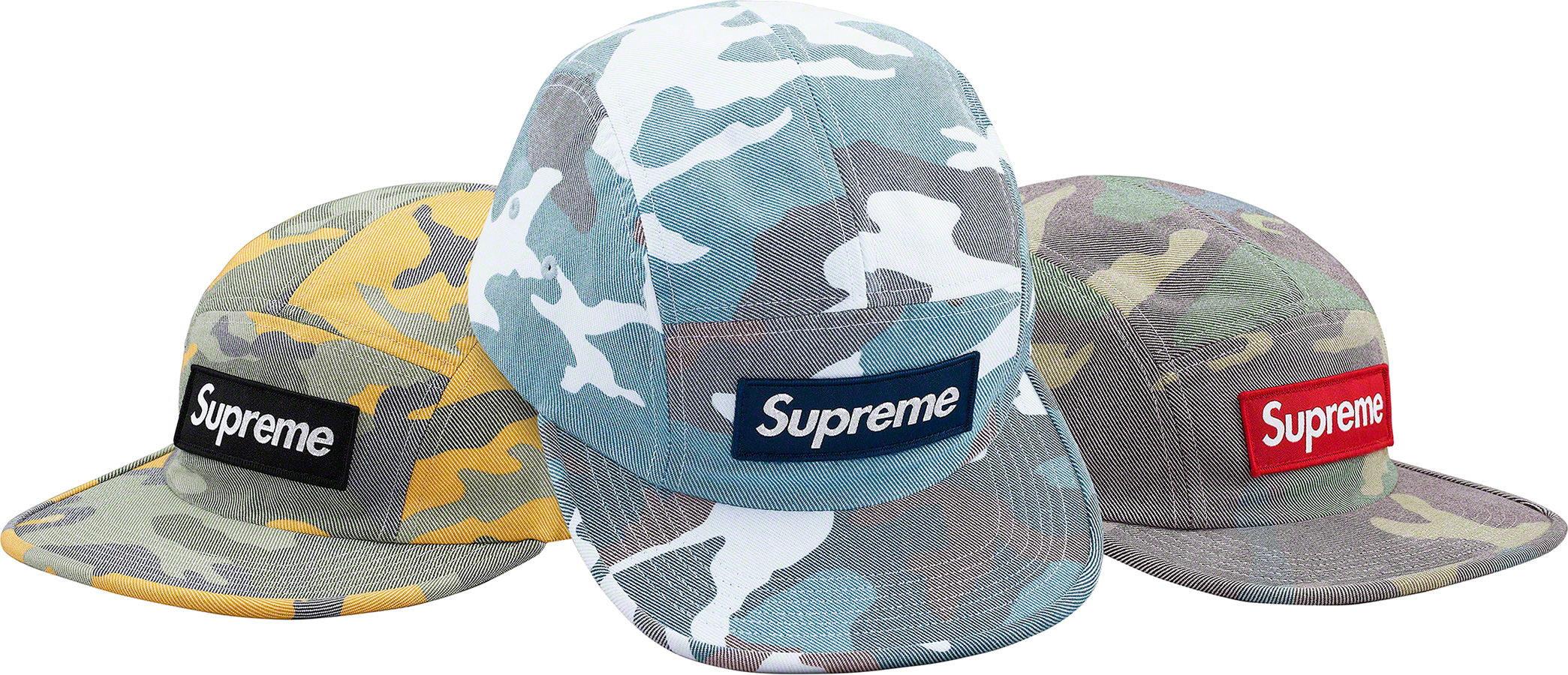 Washed Out Camo Camp Cap   spring summer    Supreme