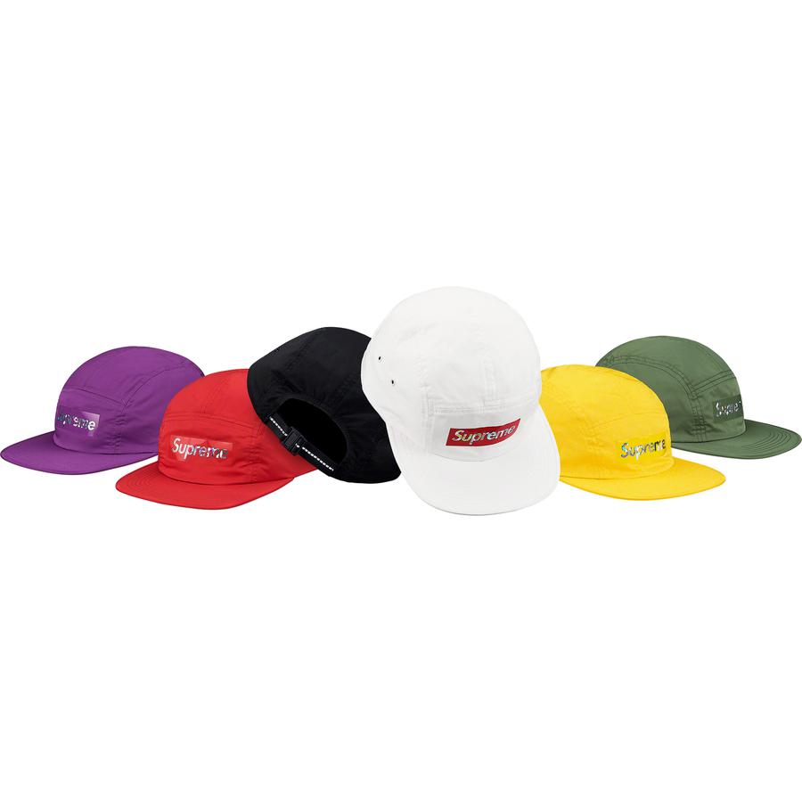 Supreme Holographic Logo Camp Cap released during spring summer 19 season