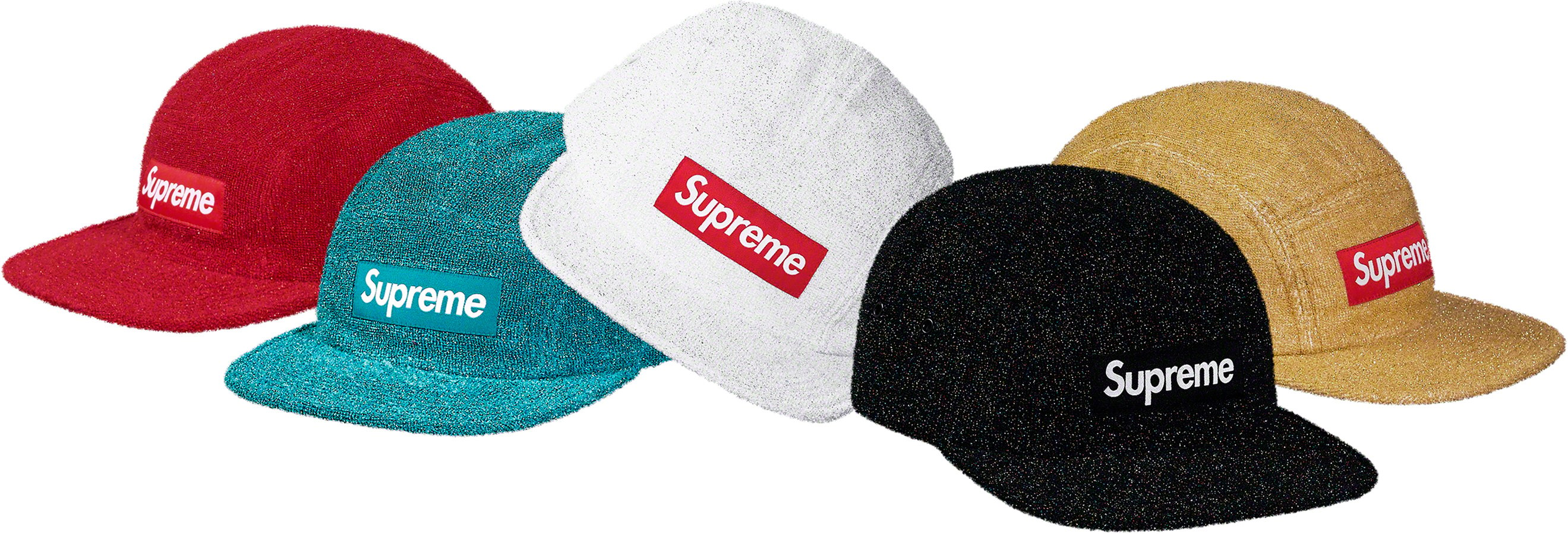 帽子supreme Glitter Terry Camp Cap