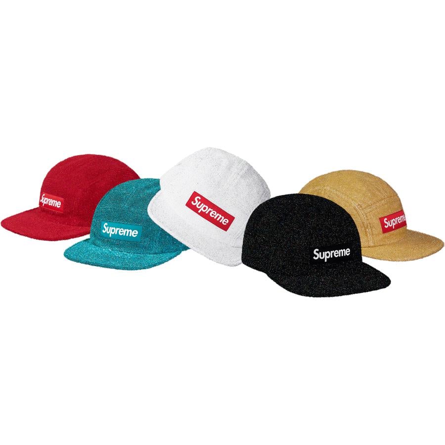 Supreme Glitter Terry Camp Cap releasing on Week 13 for spring summer 19