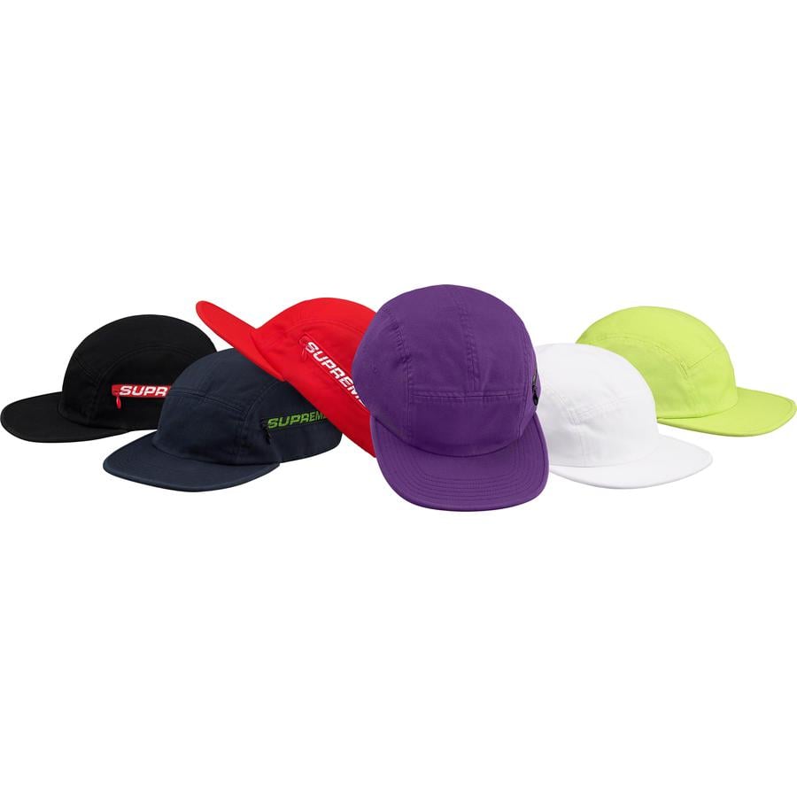 Supreme Side Zip Camp Cap for spring summer 19 season