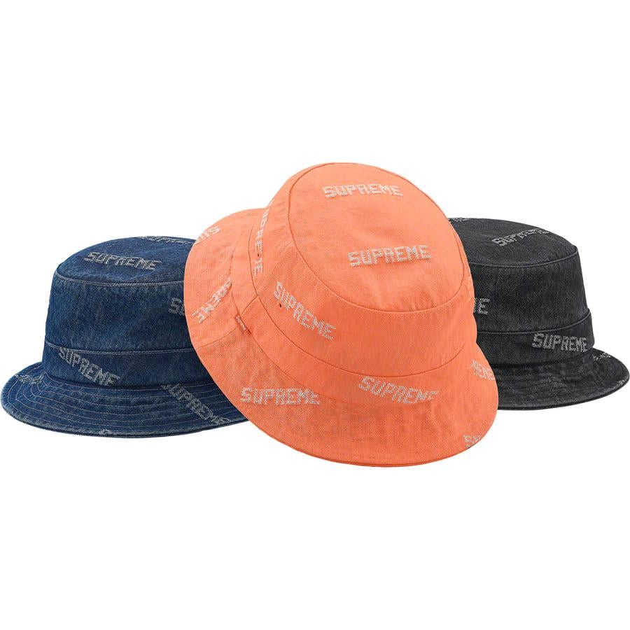 Supreme Logo Denim Crusher for spring summer 19 season