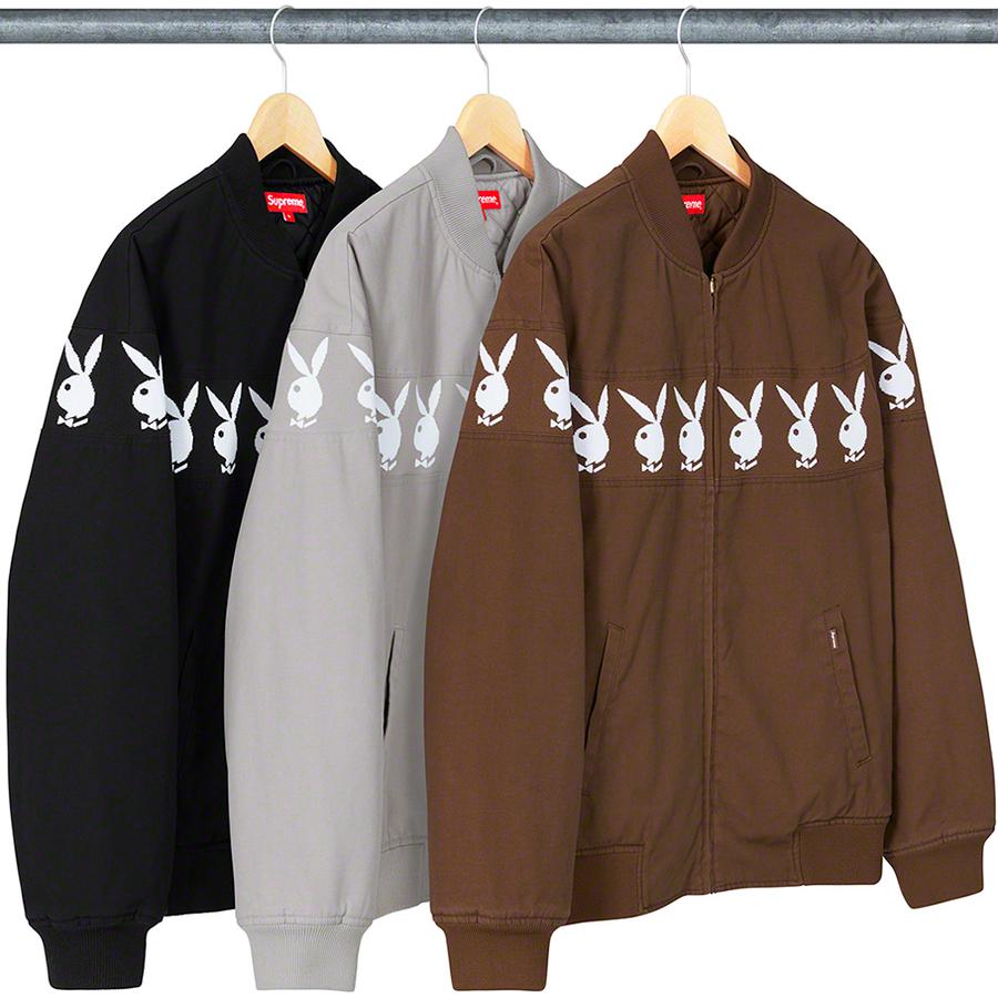Details on Supreme Playboy© Crew Jacket from spring summer 2019 (Price is $238)
