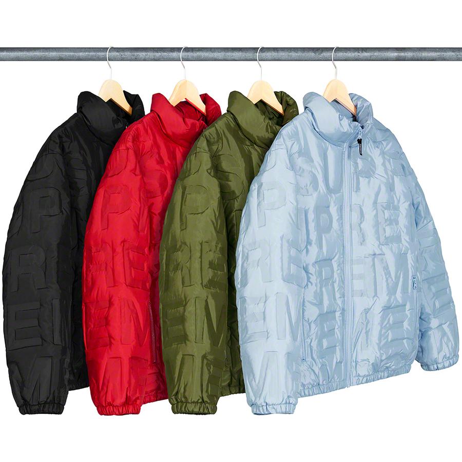 Details on Bonded Logo Puffy Jacket from spring summer 2019 (Price is $348)