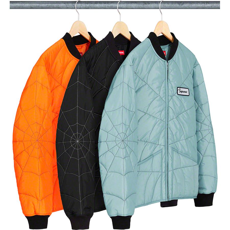 Supreme Spider Web Quilted Work Jacket releasing on Week 9 for spring summer 2019