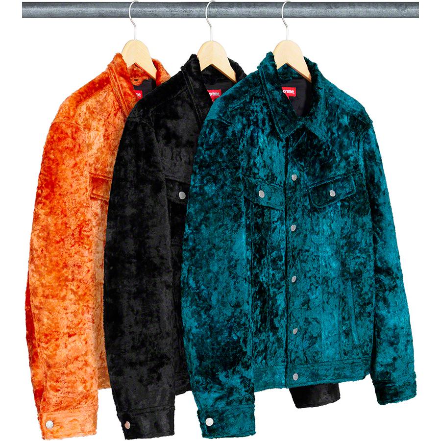 Supreme Fuzzy Pile Trucker Jacket releasing on Week 1 for spring summer 2019