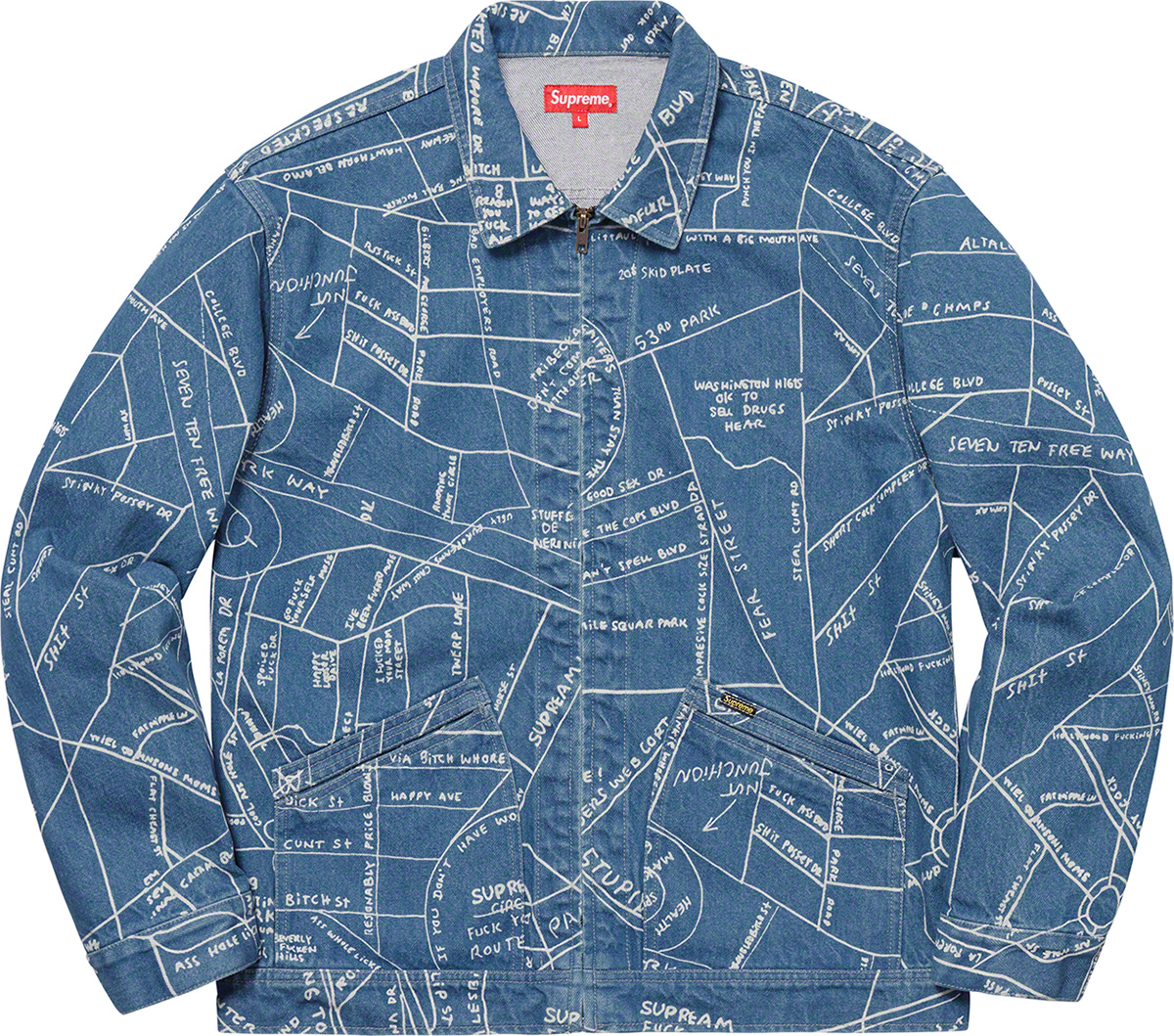 Gonz Map Work Jacket   spring summer    Supreme