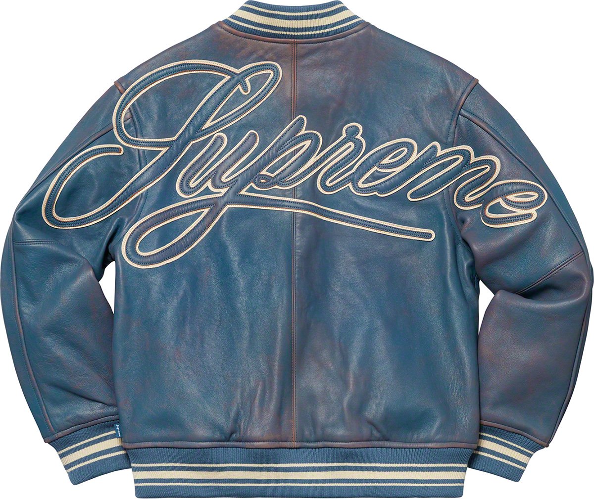 Leather Varsity Jacket - spring summer 2019 - Supreme