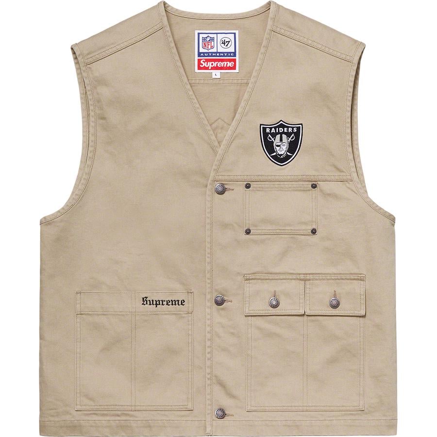 Supreme Supreme NFL Raiders '47 Denim Vest (SS19) - $158