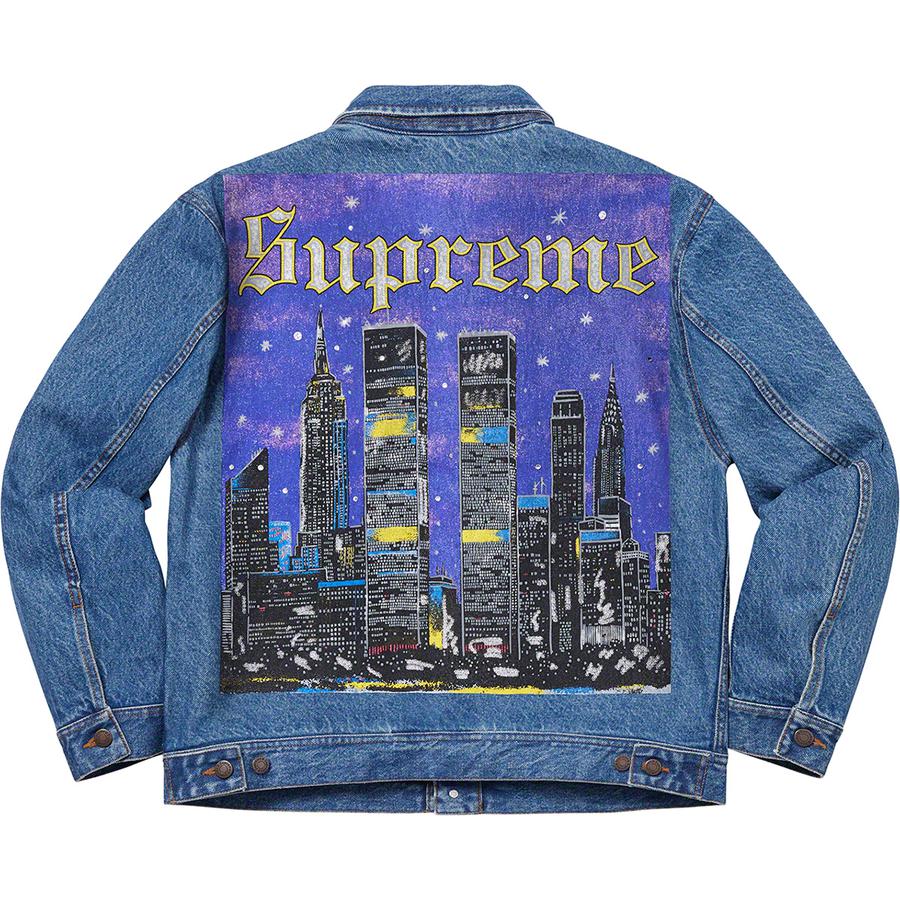 Details on New York Painted Trucker Jacket  from spring summer 2019 (Price is $238)
