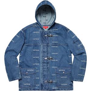 logo denim turnout jacket