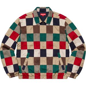 supreme patchwork harrington jacket