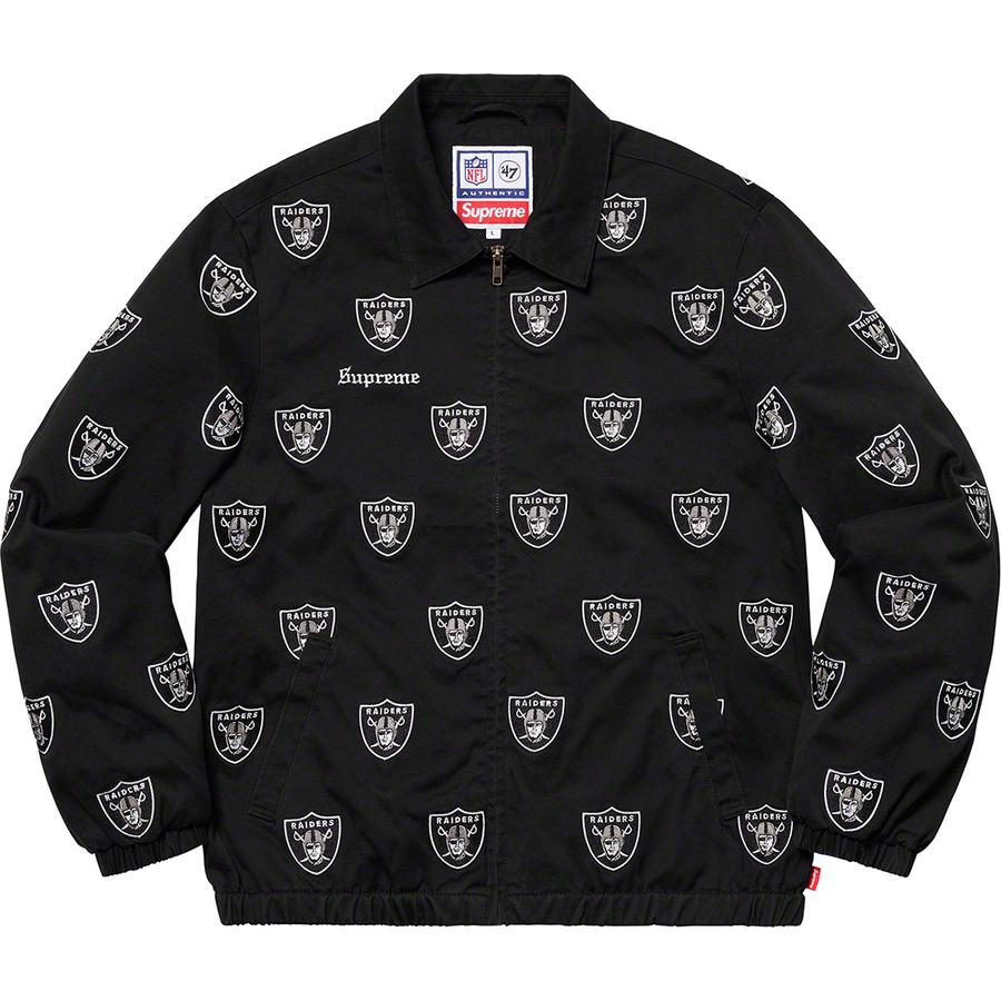 Details on Supreme NFL Raiders '47 Embroidered Harrington Jacket  from spring summer
                                                    2019 (Price is $298)