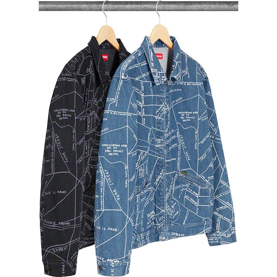 Supreme Gonz Map Work Jacket released during spring summer 19 season