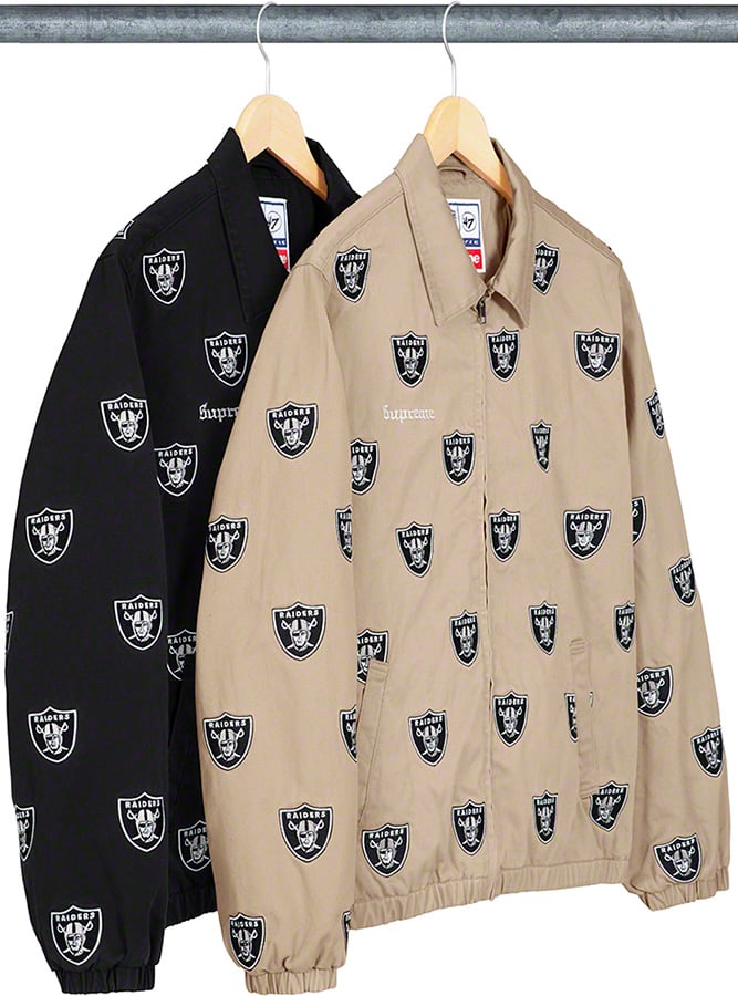 Supreme®/NFL/Raiders/'47 Embroidered Harrington Jacket - Supreme 