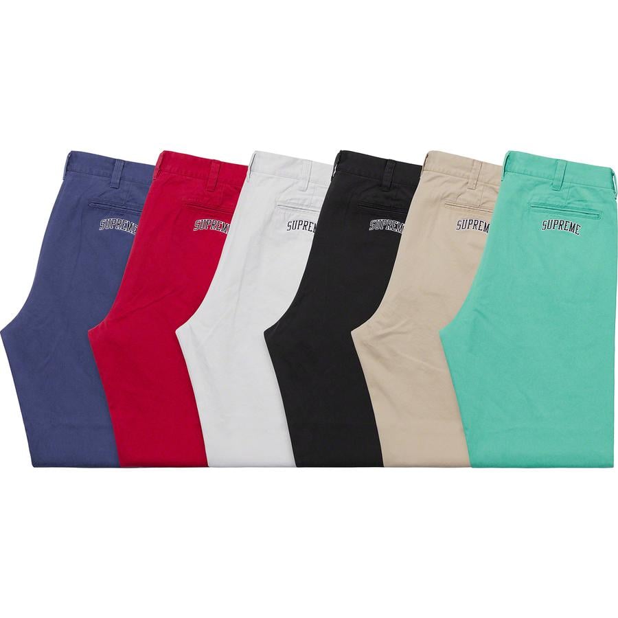 Details on Arc Logo Chino Pant from spring summer
                                            2019 (Price is $148)