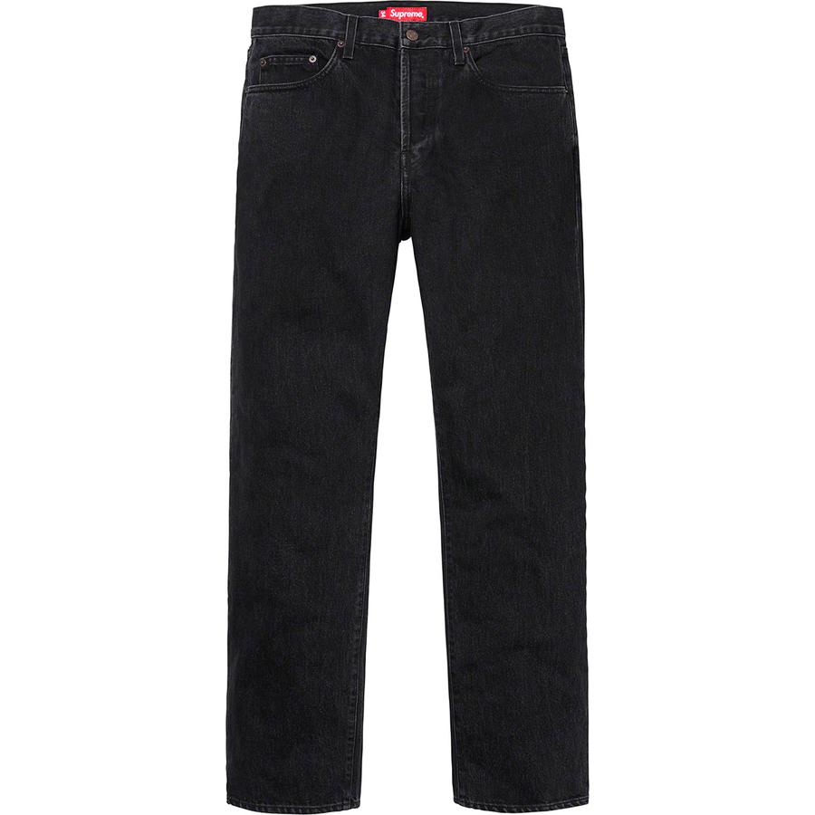 Supreme Stone Washed Black Slim Jean releasing on Week 0 for spring summer 2019