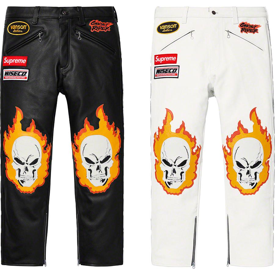 Supreme Supreme Vanson Leathers Ghost Rider© Pant released during spring summer 19 season