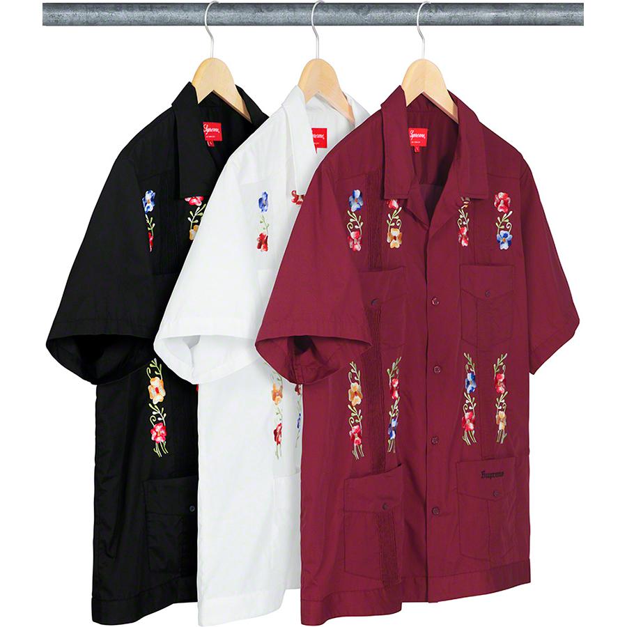 Supreme Flowers Guayabera S S Shirt releasing on Week 14 for spring summer 2019
